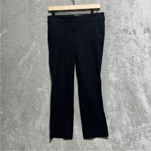 J.CREW Women's Size 0 Campbell Chino Cropped Mid-Rise Black Pants A0072